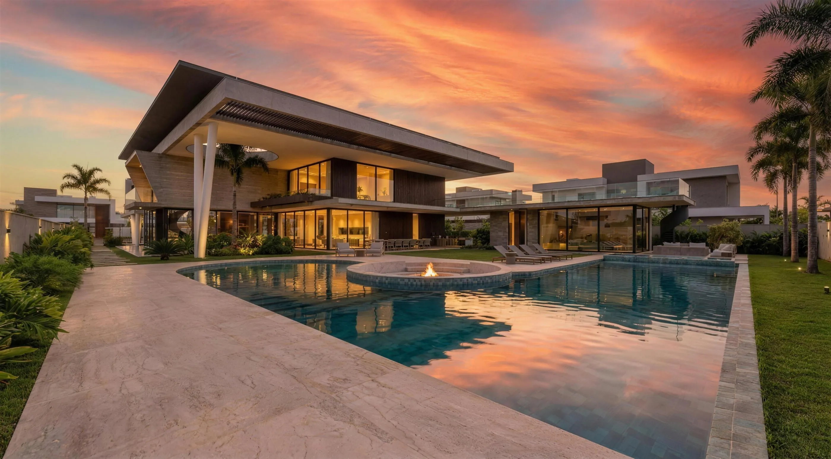 Villa de lujo en Punta Espada, Cap Cana, al atardecer